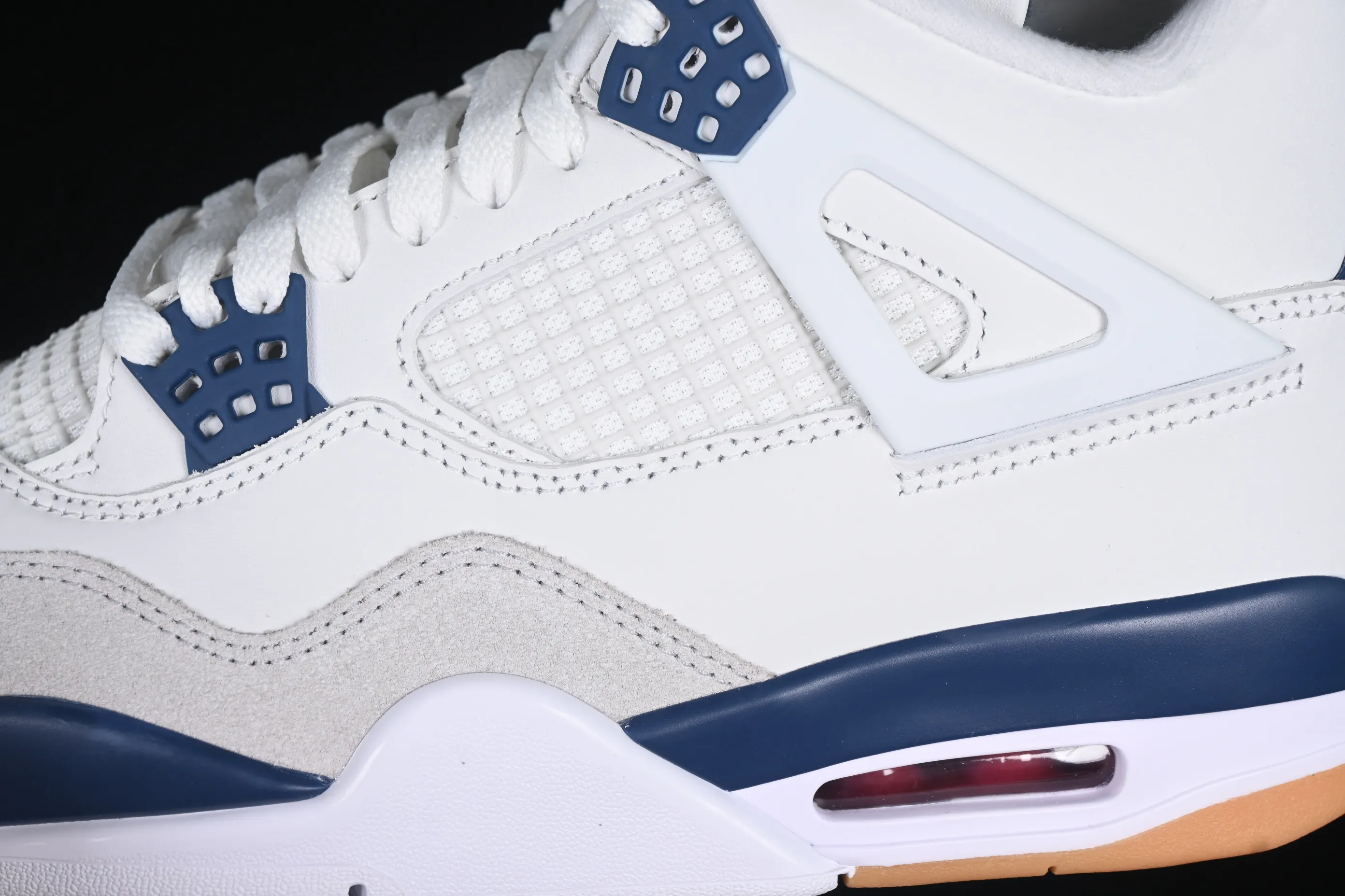 All categories Air Jordan Jordan series basketball shoes Air Jordan 4 GX foreign trade version Nk SB x Air Jordan 4 "Navy" AJ4 Joe 4 joint white and blue DR5415-100